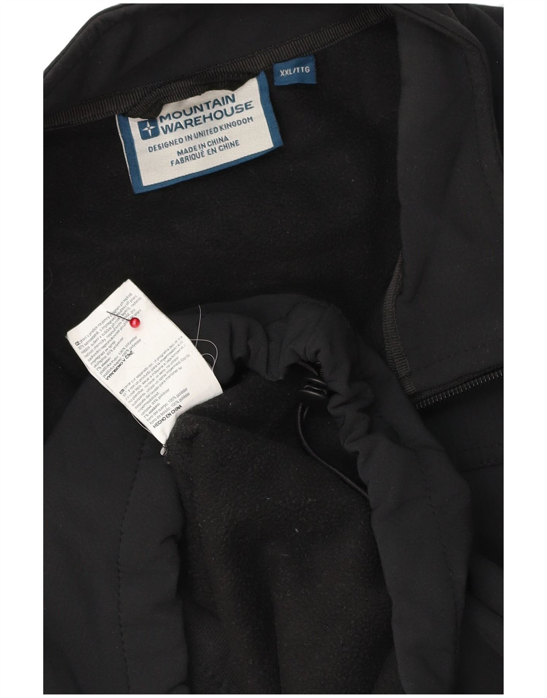 Ανδρικό μπουφάν MOUNTAIN WAREHOUSE Windbreaker UK 44 2XL Μαύρο Πολυεστέρα