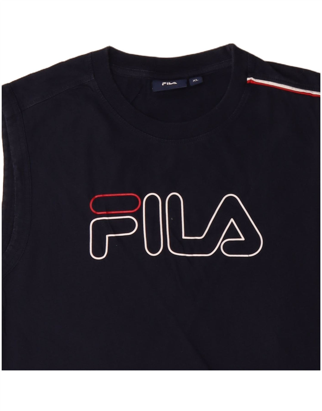 Γυναικείο γραφικό γιλέκο FILA Top UK 18 XL Navy Blue Cotton