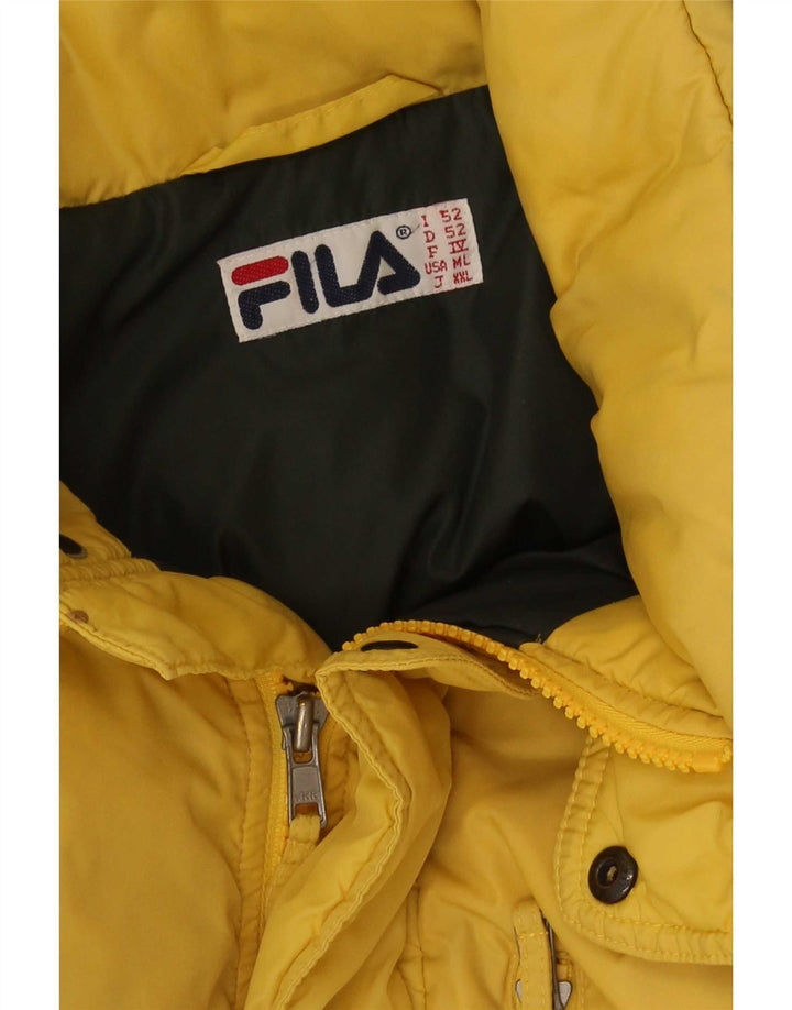Ανδρικό μπουφάν Fila με επένδυση UK 38 Medium Yellow Colourblock