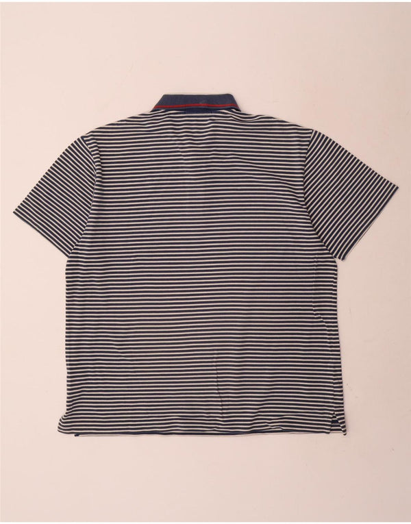Fred Perry Ανδρικό πουκάμισο Polo XL Navy Blue ριγέ βαμβακερό