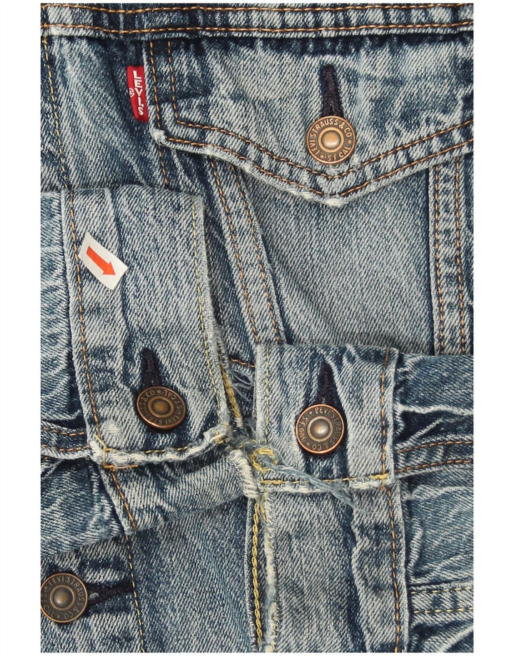 Ανδρικό τζιν μπουφάν Levi's UK 38 Medium Blue Cotton