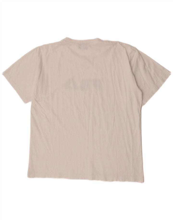 Ανδρικό γραφικό T-Shirt Fila Top Large Λευκό