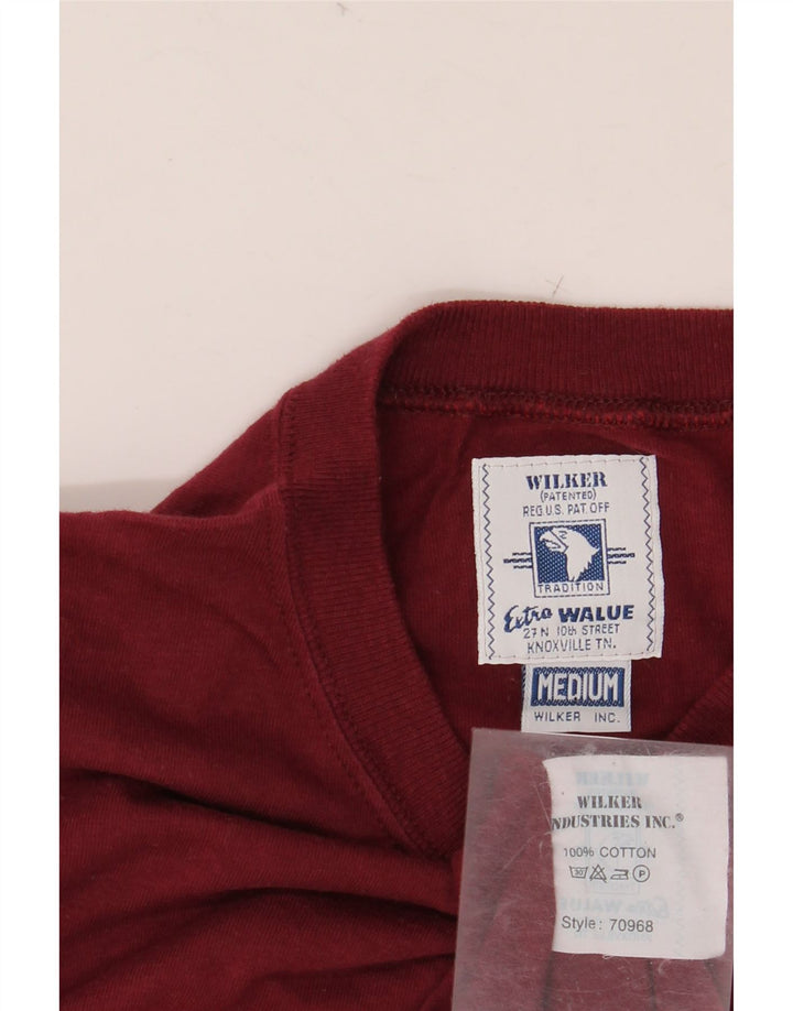 Ανδρικό γραφικό T-Shirt WILKER Τοπ μεσαίο βαμβακερό καφέ