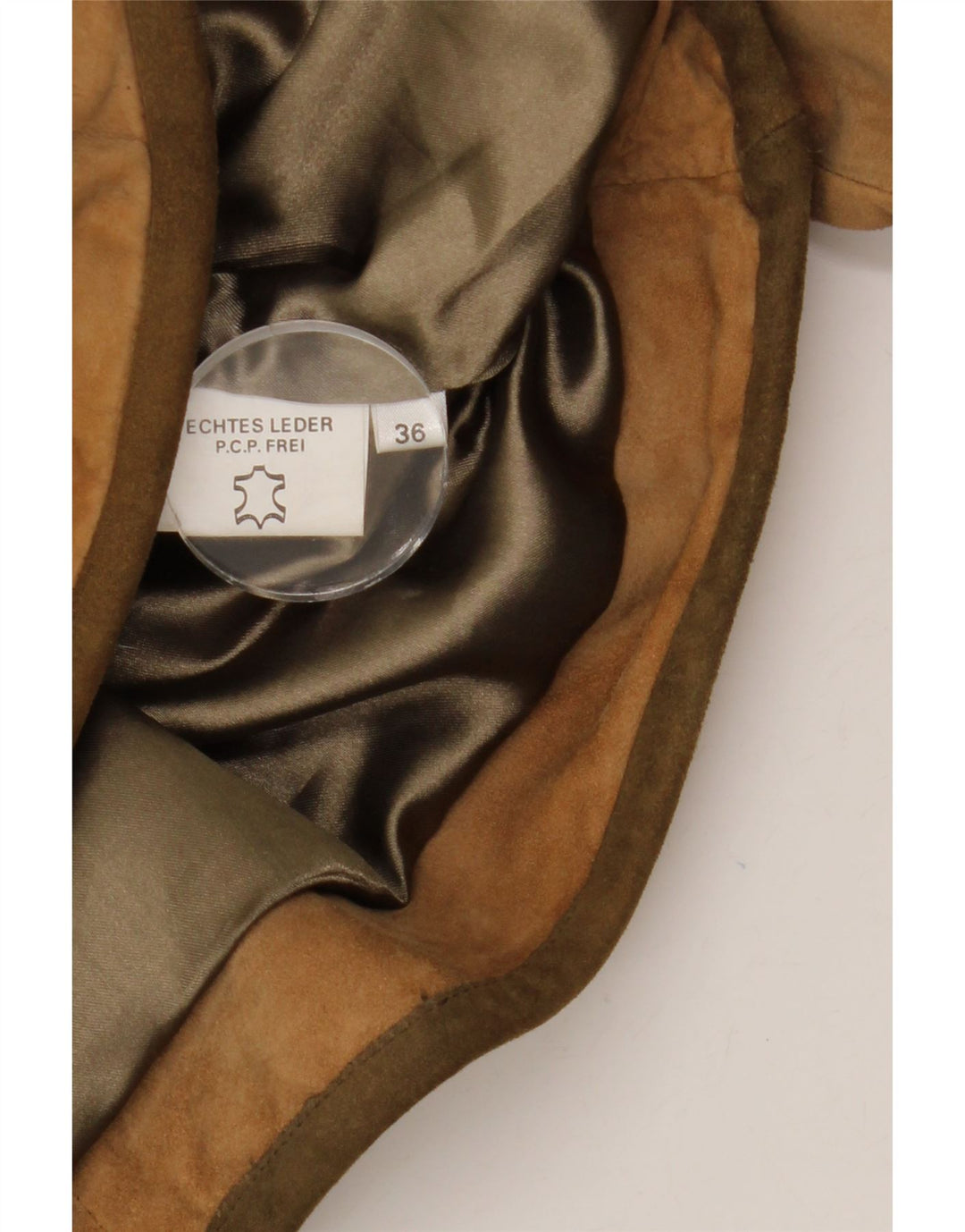 Vintage Γυναικείο Σουέντ Μπουφάν EU 36 Small Beige Leather