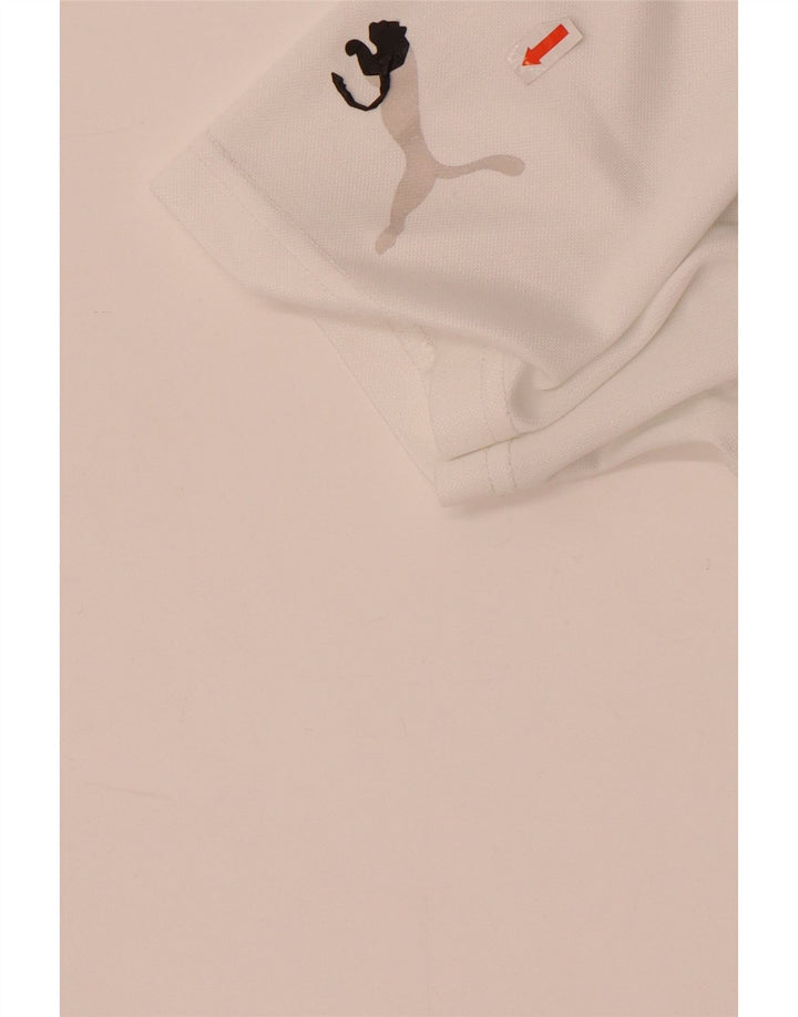 Ανδρικό γραφικό T-Shirt Puma Τοπ μεσαίο λευκό πολυεστέρας