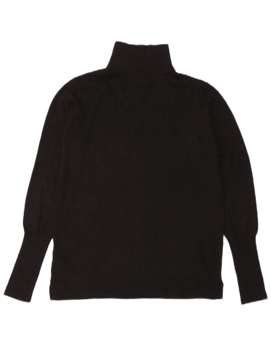 Zara γυναικείο πουλόβερ με λαιμό χελώνα UK 14 Large Black Modal