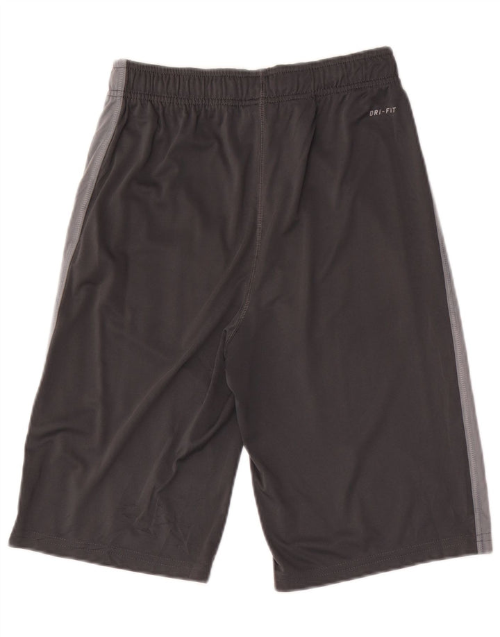 Ανδρικό αθλητικό σορτς NIKE Dri Fit με μεγάλο γκρι πολυεστέρα
