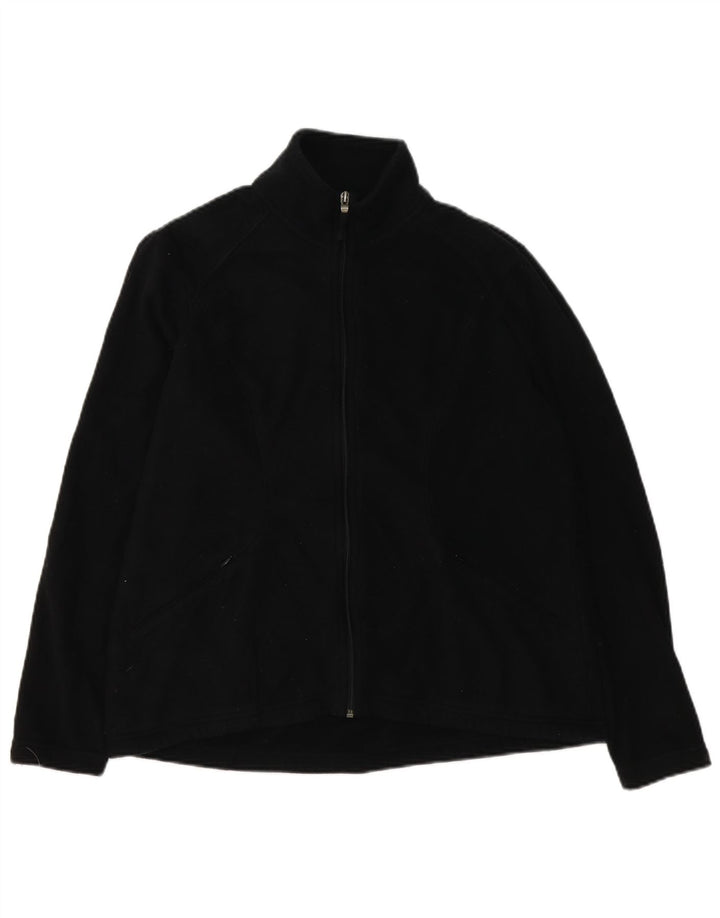 Marks & Spencer Γυναικείο Fleece Jacket UK 16 Large Black Polyester