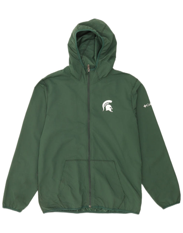 Ανδρικό μπουφάν βροχής με κουκούλα Columbia Michigan State Spartans UK 38 Medium Green