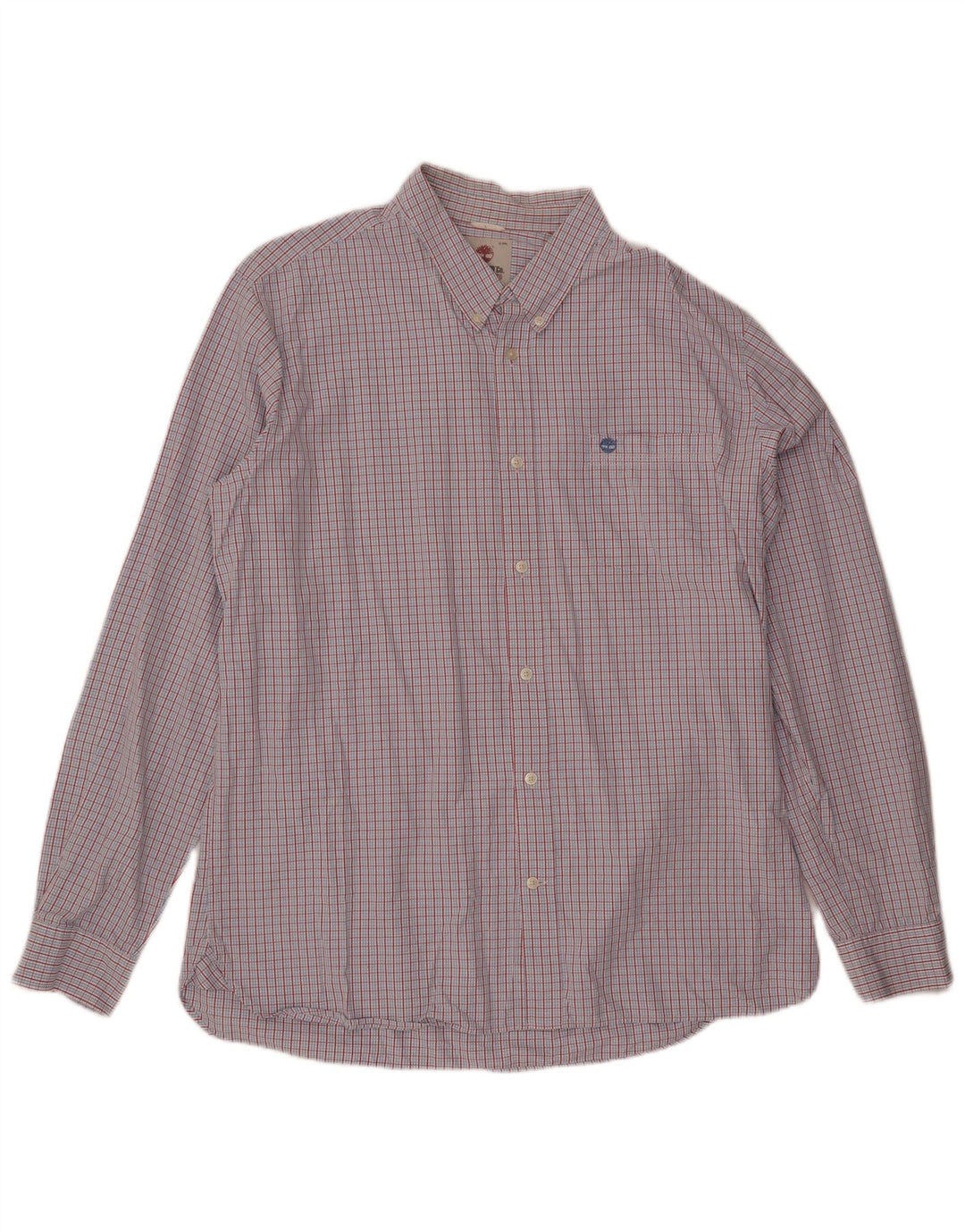 Ανδρικό πουκάμισο Timberland Slim Fit XL Blue Check Cotton