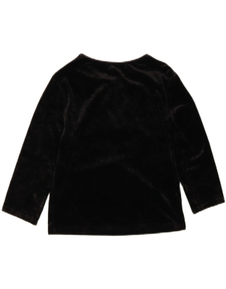 ONYX Womens Crop 3/4 Sleeve Blouse Top UK 12 Medium Black Acetate Vintage Onyx and Second-Hand Onyx from Messina Hembry 