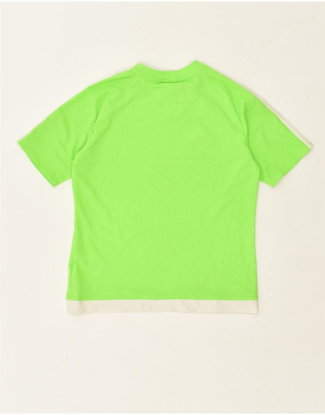 ADIDAS Boys T-Shirt Top 11-12 Years Green Polyester | Vintage Adidas | Thrift | Second-Hand Adidas | Used Clothing | Messina Hembry 