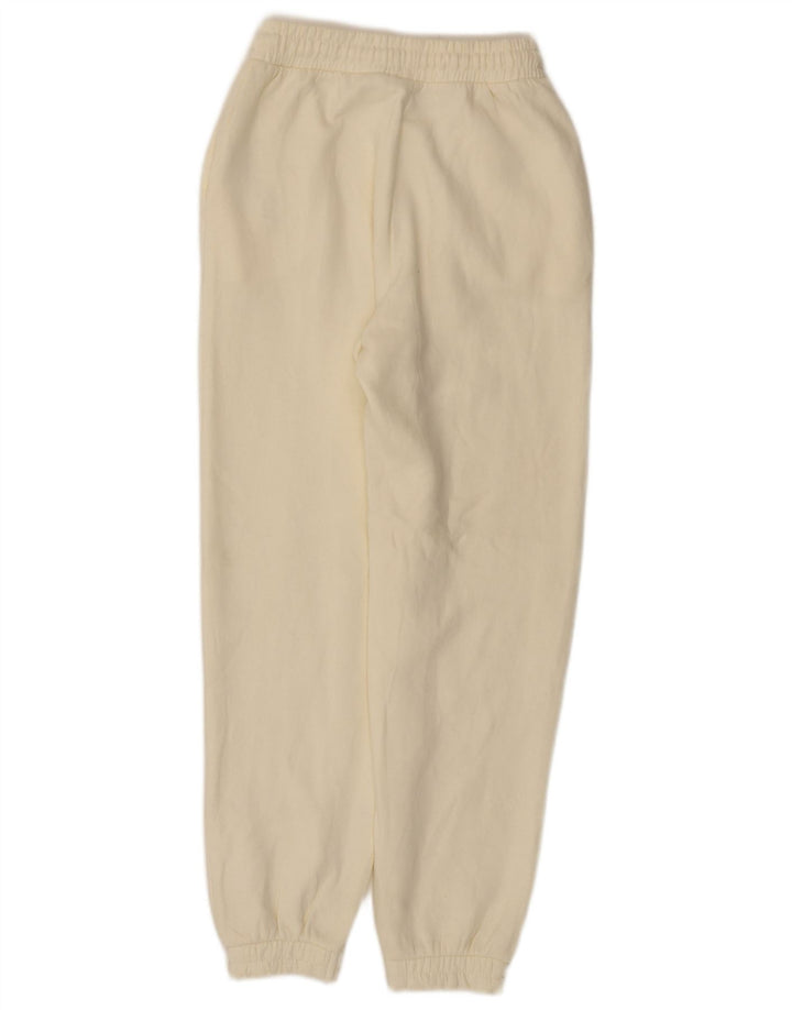Zara Γυναικεία αθλητική φόρμα παντελόνι Joggers UK 8 Small Off White Polyester