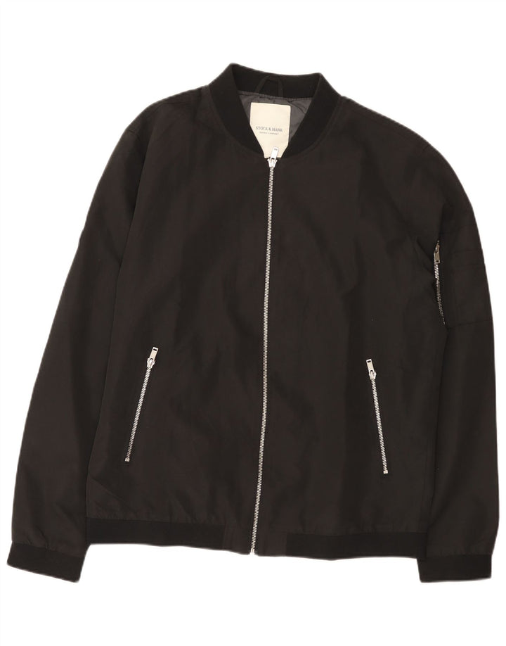Vintage Ανδρικό Bomber Jacket UK 42 XL Μαύρο