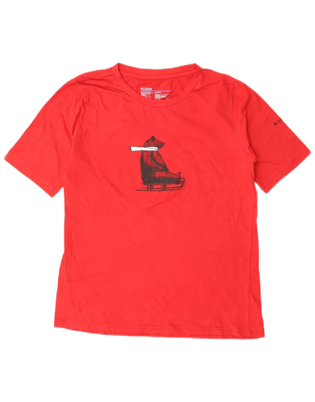 Ανδρικό γραφικό T-Shirt Columbia Top Μεσαίο κόκκινο βαμβακερό