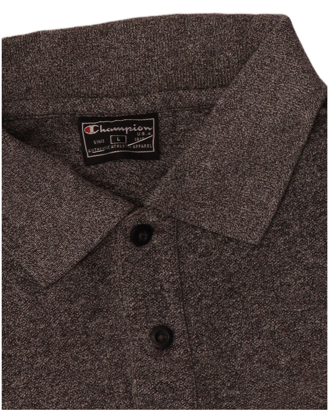 Ανδρικό μπλουζάκι πόλο Champion με μεγάλο γκρι φλιτζάνι