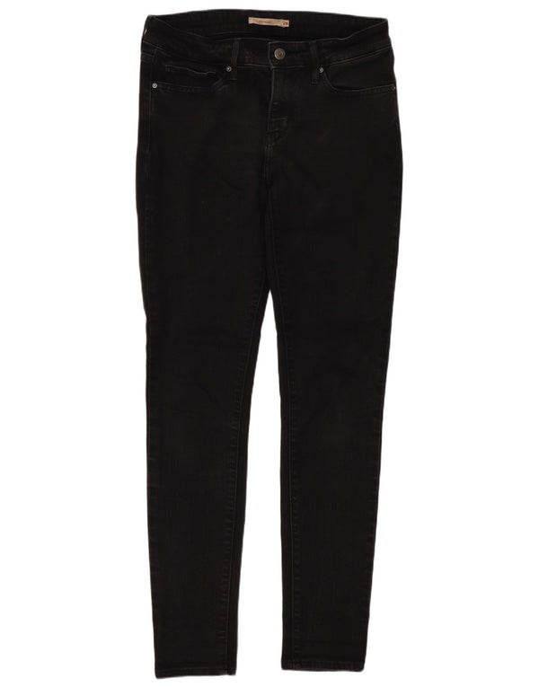 Levi's Womens 711 Skinny Jeans W28 L30 Μαύρο βαμβακερό