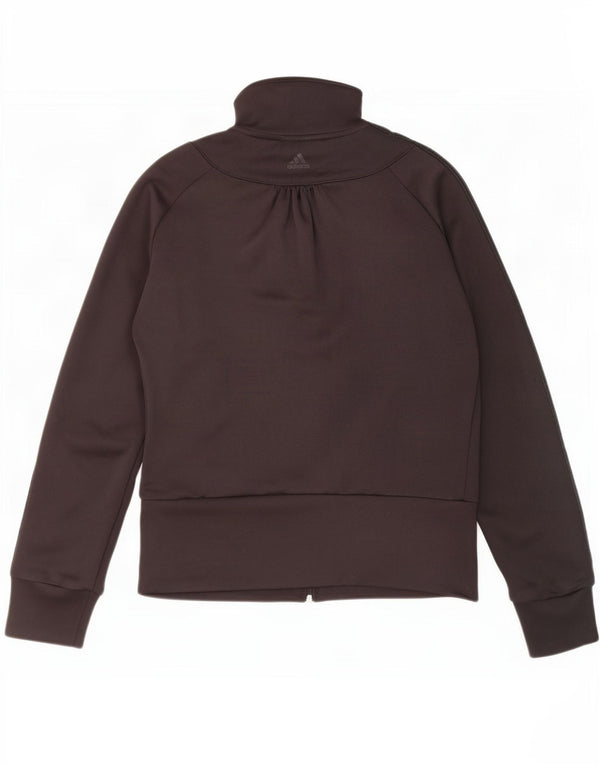Γυναικεία αθλητική φόρμα γραφικών Adidas Top Jacket UK 10 Small Black Polyester