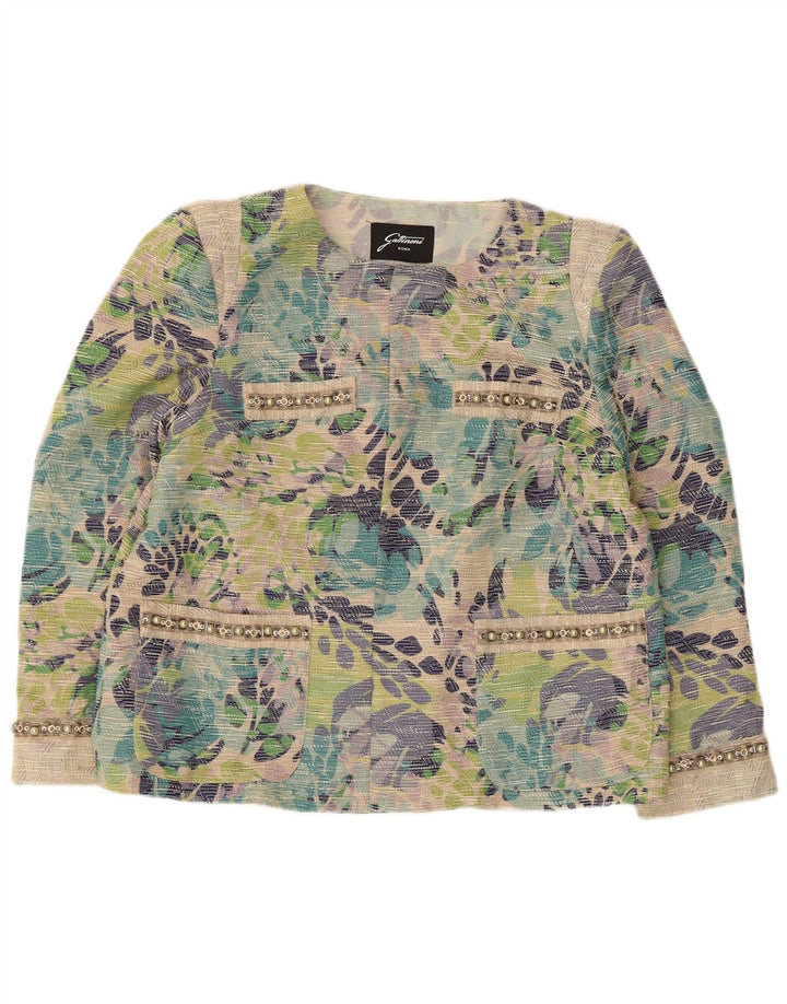 Gattinoni Γυναικείο Open Blazer Jacket UK 18 XL Πολύχρωμο Floral