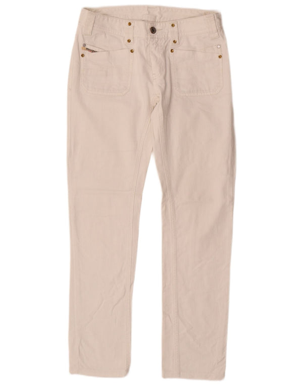 Γυναικείο ίσιο τζιν DIESEL W27 L29 Λευκό βαμβακερό