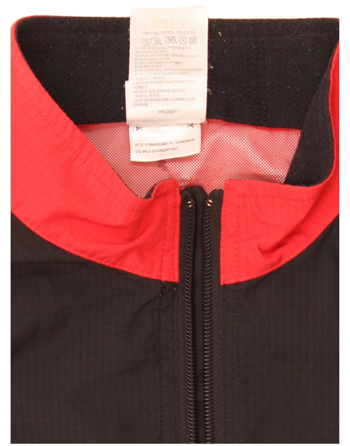 Adidas Ανδρικό μπουφάν βροχής UK 40 Large Red Colourblock Πολυεστέρας