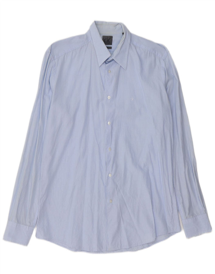 Ανδρικό πουκάμισο CALVIN KLEIN Slim Fit Large Blue Pinstripe