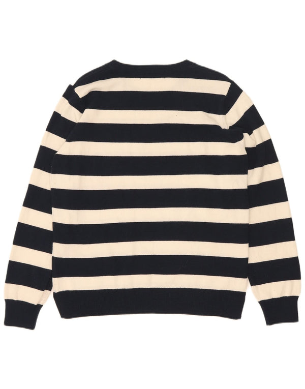 Marks & Spencer Γυναικείο πουλόβερ με λαιμό σκάφος UK 12 Medium Navy Blue