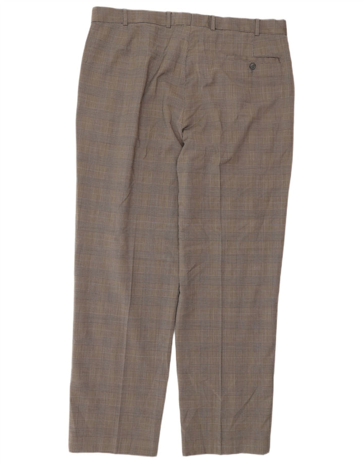 Ανδρικό παντελόνι με φόρμα Marks & Spencer W38 L31 Μαύρο Houndstooth