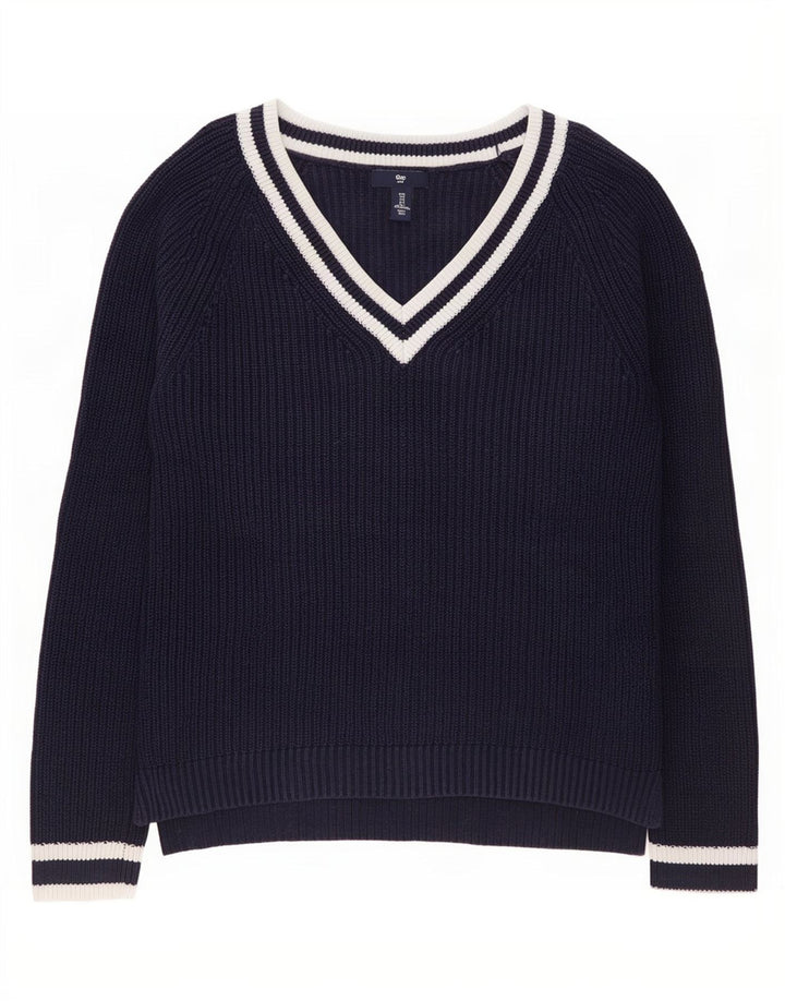 Gap Γυναικείο πουλόβερ με λαιμόκοψη UK 10 Small Navy Blue