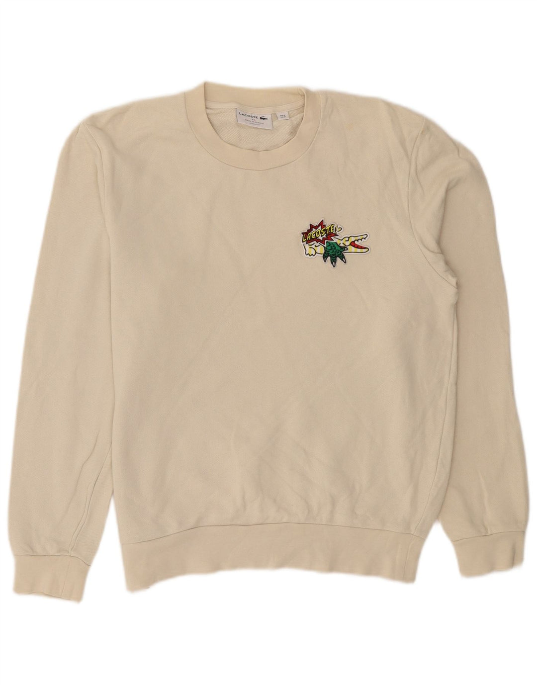 Ανδρικό φούτερ Lacoste Graphic Classic Fit Jumper Μέγεθος 4 Medium Beige