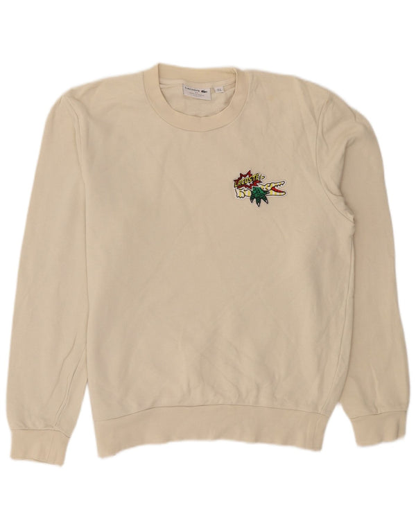 Ανδρικό φούτερ Lacoste Graphic Classic Fit Jumper Μέγεθος 4 Medium Beige