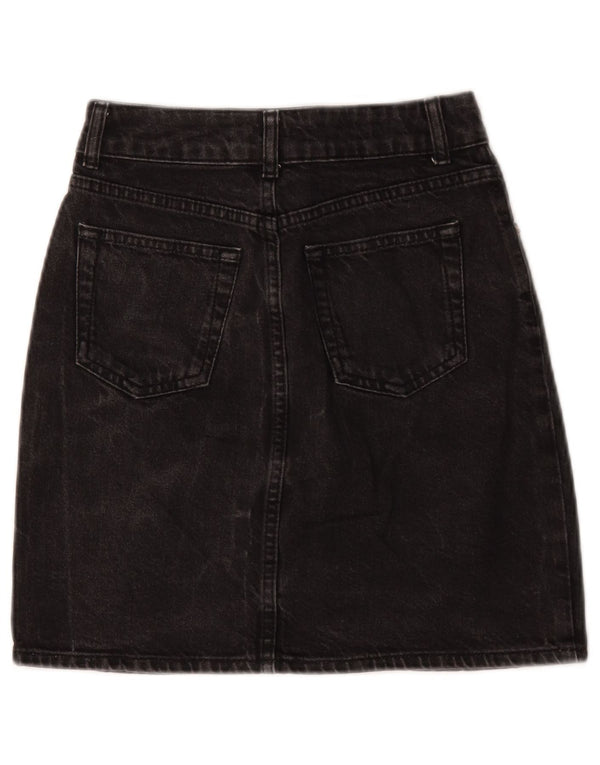 Topshop Γυναικεία Τζιν Φούστα UK 6 XS W24 Μαύρη
