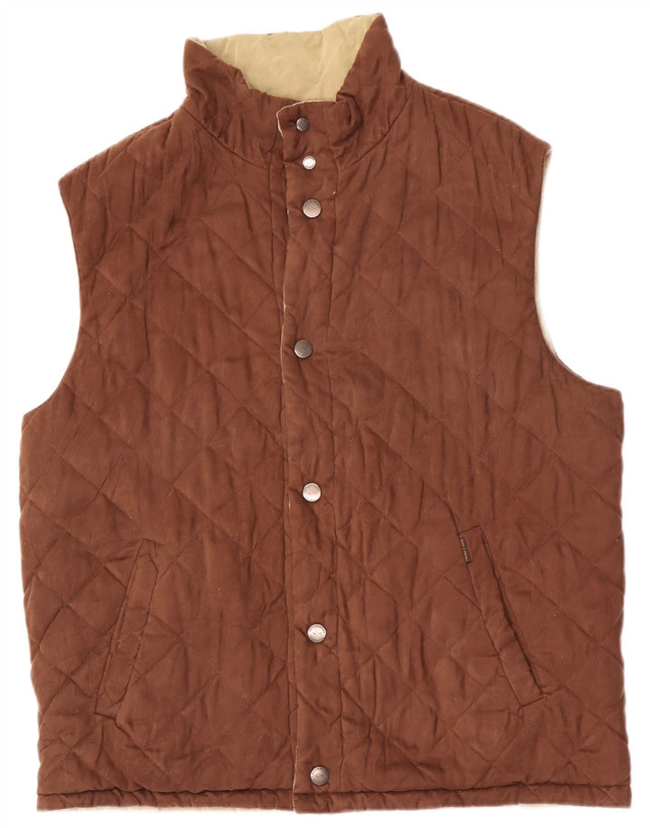 Paul & Shark Ανδρικό καπιτονέ Gilet UK 40 Large Brown