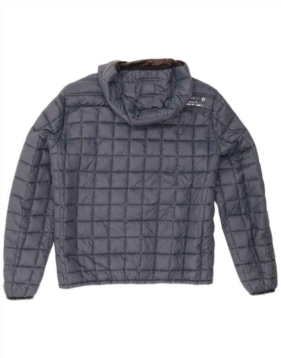 Replay γυναικείο μπουφάν με κουκούλα UK 16 Large Navy Blue Polyamide