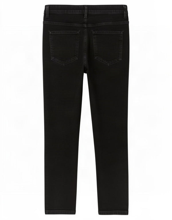 Marks & Spencer Γυναικεία Slim Jeans UK 12 Medium W30 L26 Black Cotton