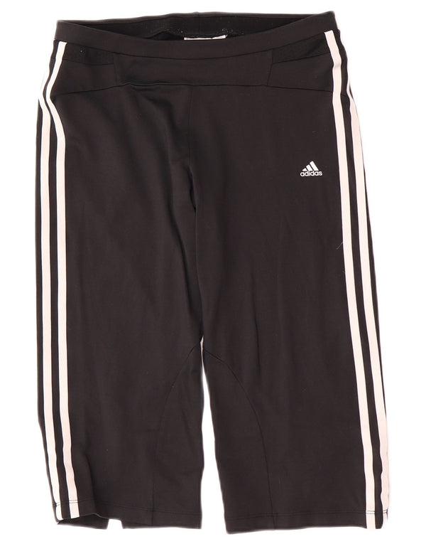 Adidas Γυναικεία φόρμα φόρμας Capri UK 12 Medium Black Nylon