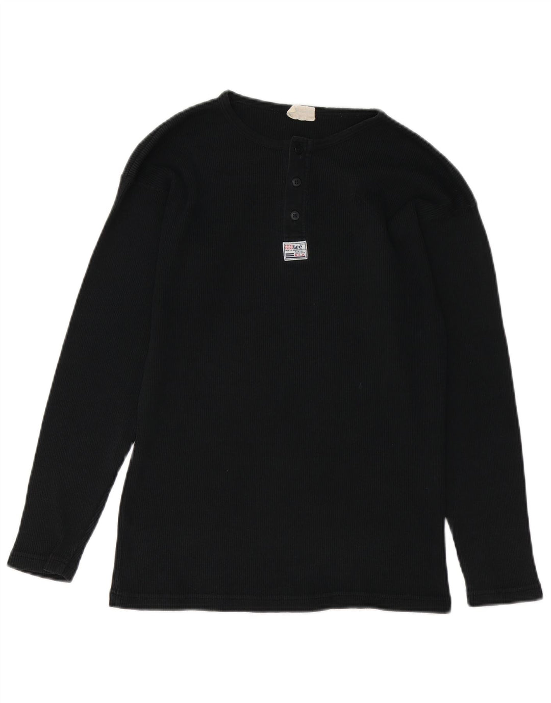 Ανδρικό τοπ LEE μακρυμάνικο μεσαίο μαύρο