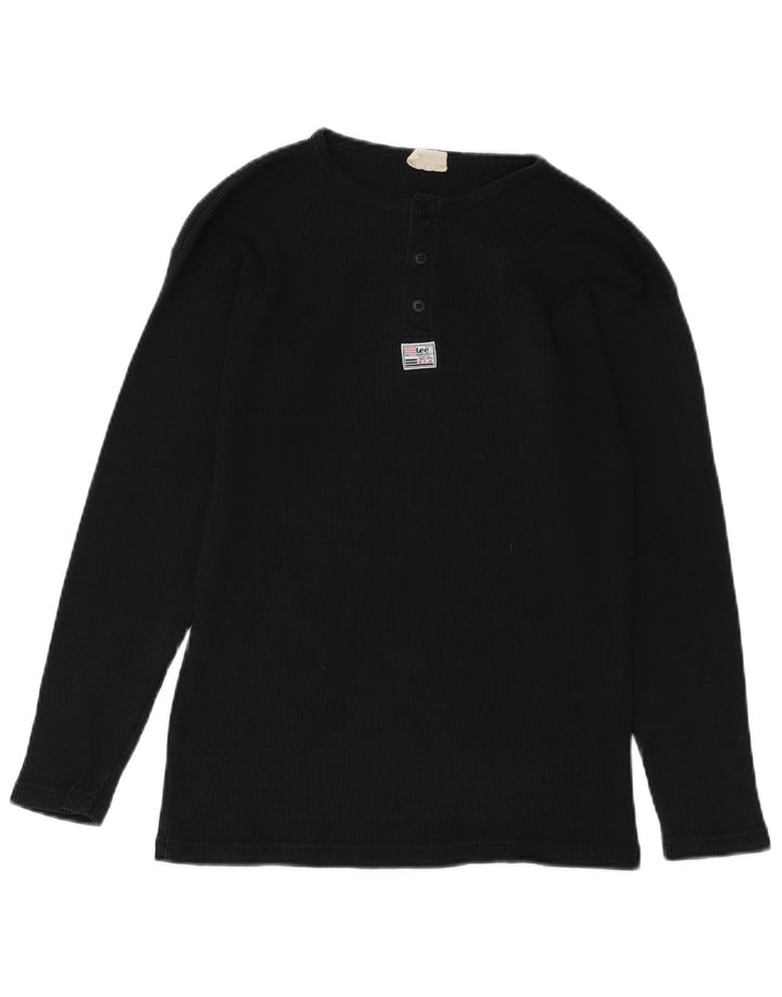 Ανδρικό τοπ LEE μακρυμάνικο μεσαίο μαύρο