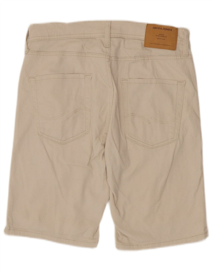 Ανδρικό κανονικό σορτς Jack & Jones, μικρό W29 μπεζ βαμβακερό