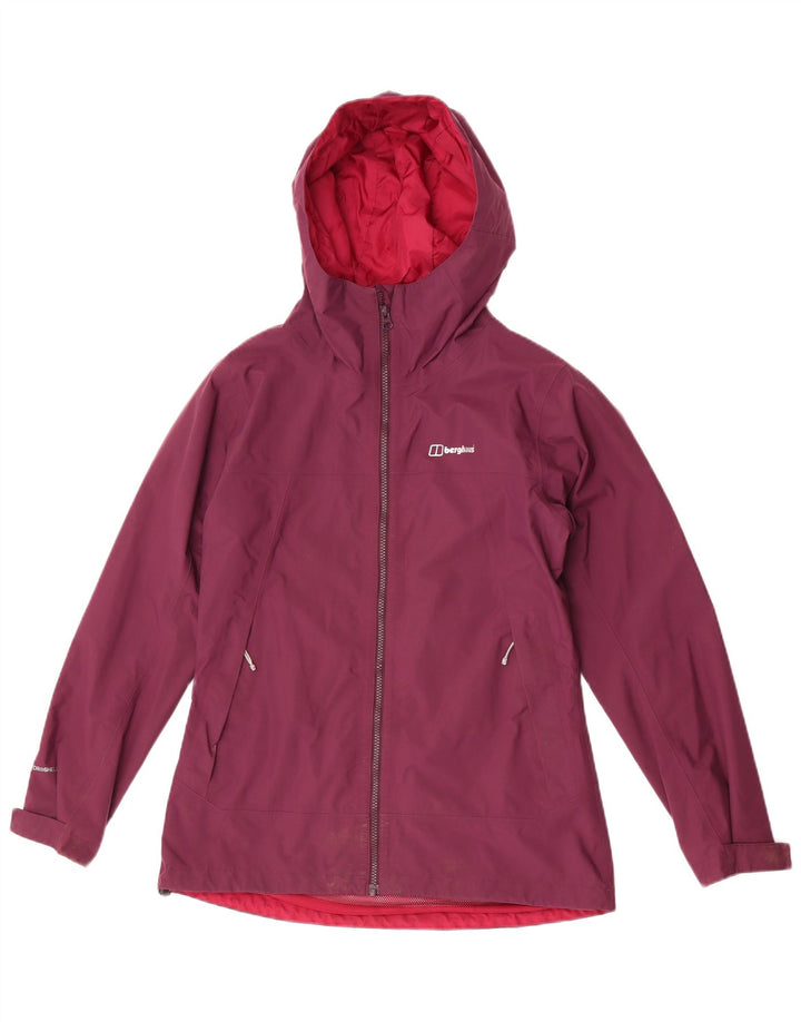 Γυναικείο μπουφάν βροχής με κουκούλα Berghaus UK 12 Medium Burgundy Polyamide