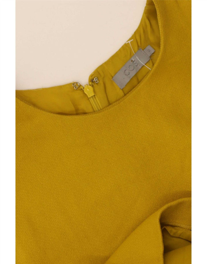 Cos Γυναικείο Αμάνικο Φόρεμα Shift IT 42 Medium Yellow