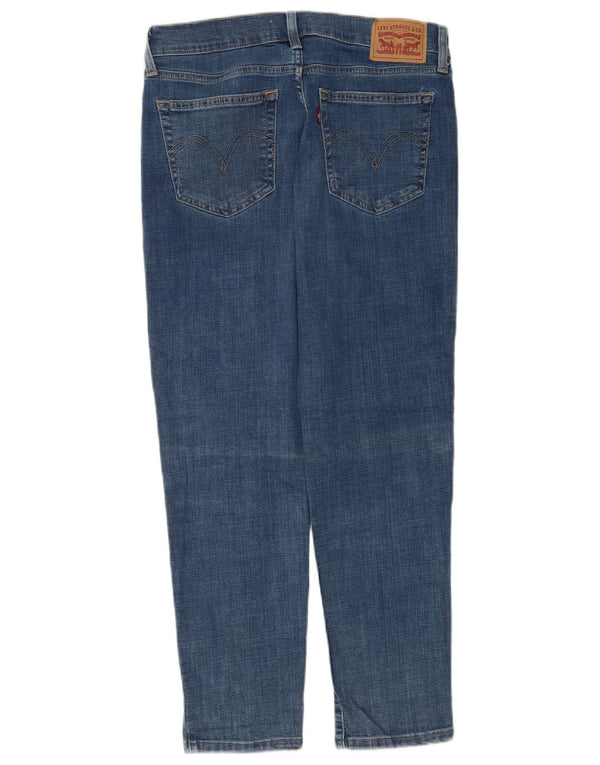 Levi's Womens Boyfriend Cropped Jeans W28 L26 Blue Cotton