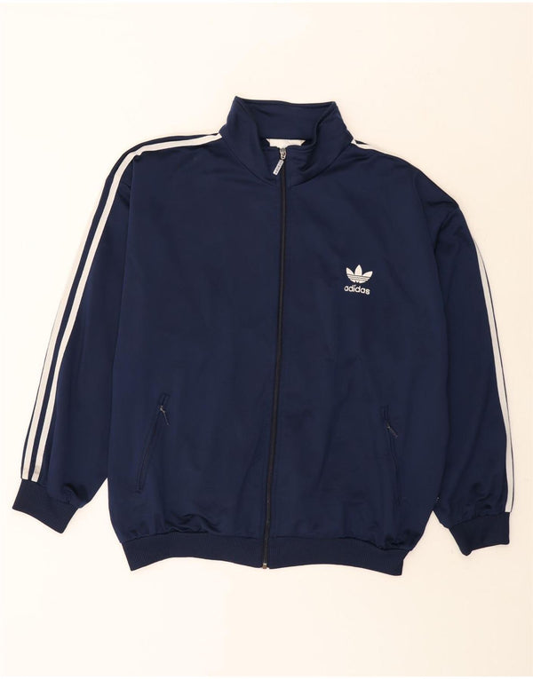 Ανδρική φόρμα Adidas Top Jacket UK 44/46 Large Navy Blue Polyester