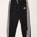 ADIDAS Boys Tracksuit Trousers Joggers 7-8 Years Black Polyester Vintage Adidas and Second-Hand Adidas from Messina Hembry 