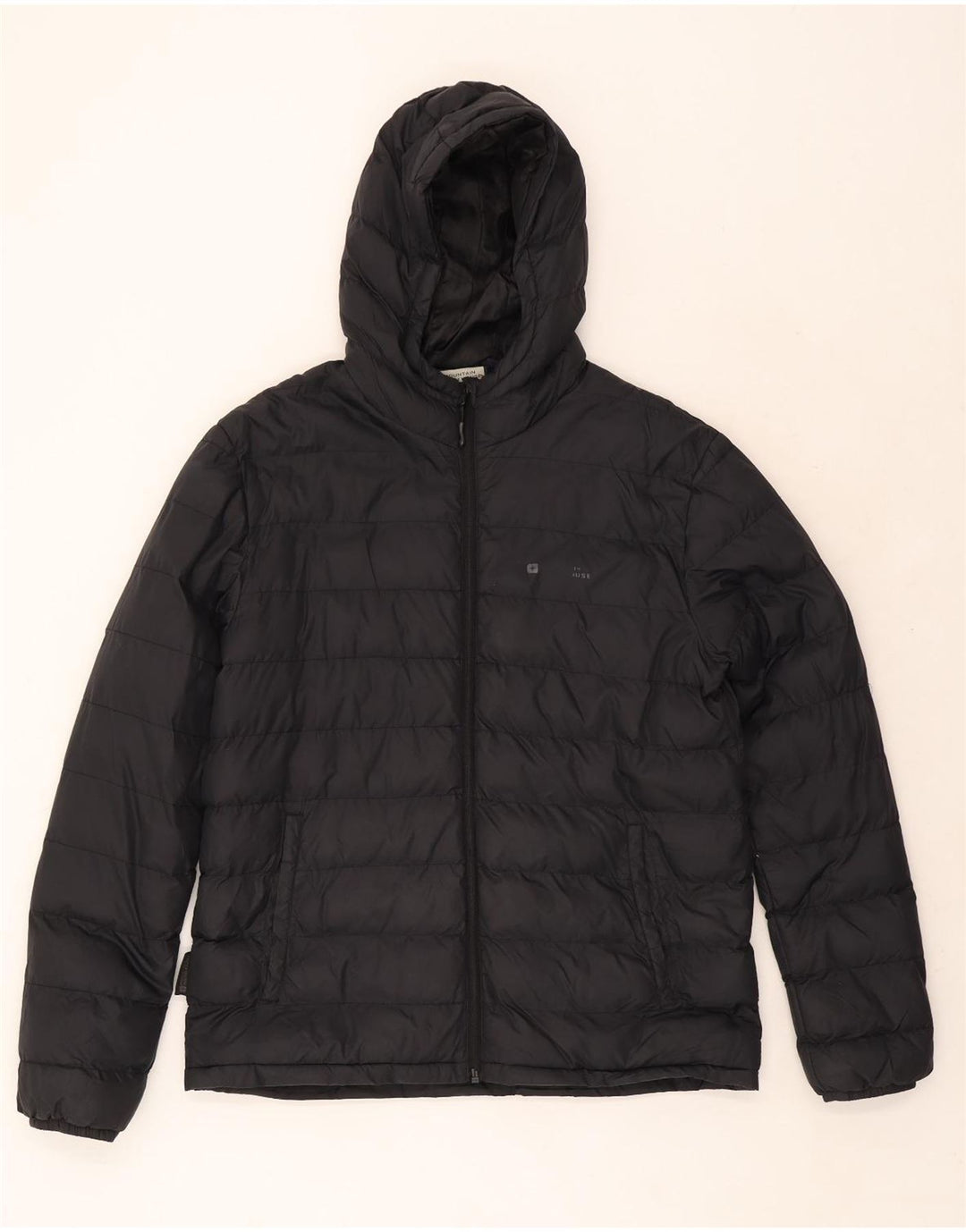 Ανδρικό μπουφάν με κουκούλα Mountain Warehouse UK 40 Large Black Nylon