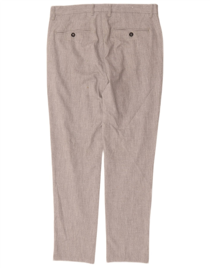 Zara Ανδρικό παντελόνι Slim Suit EU 40 Medium W31 L31 Grey Polyester