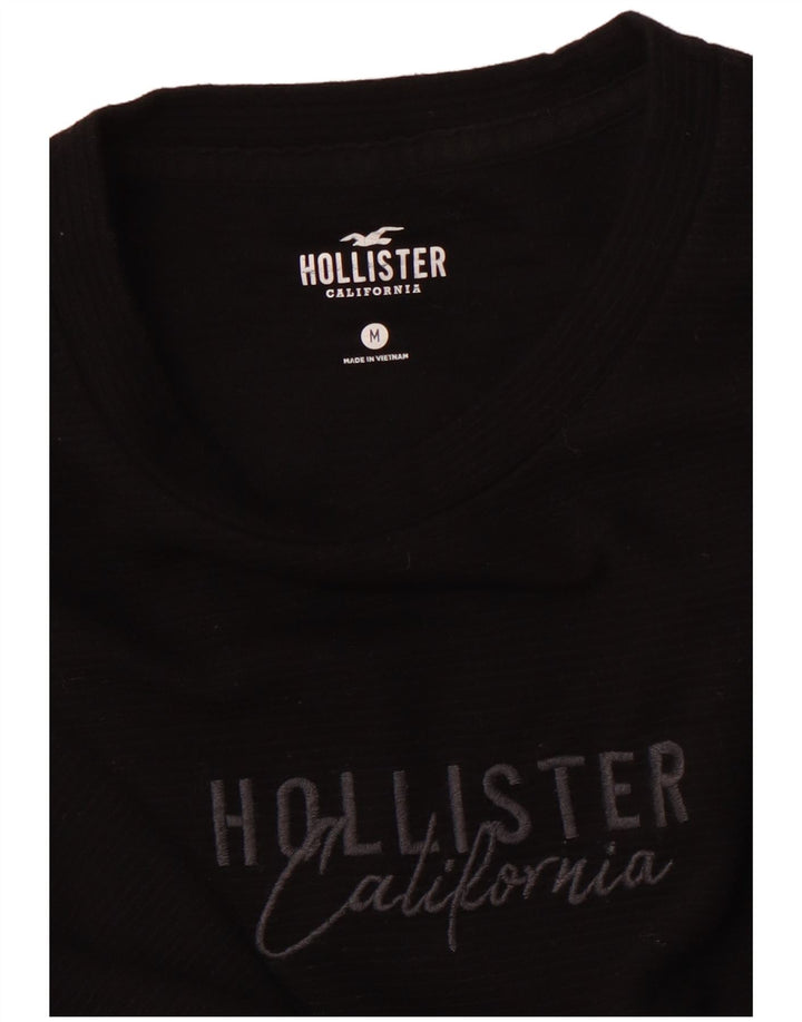 Ανδρικό γραφικό τοπ HOLLISTER Μακρυμάνικο μεσαίο μαύρο