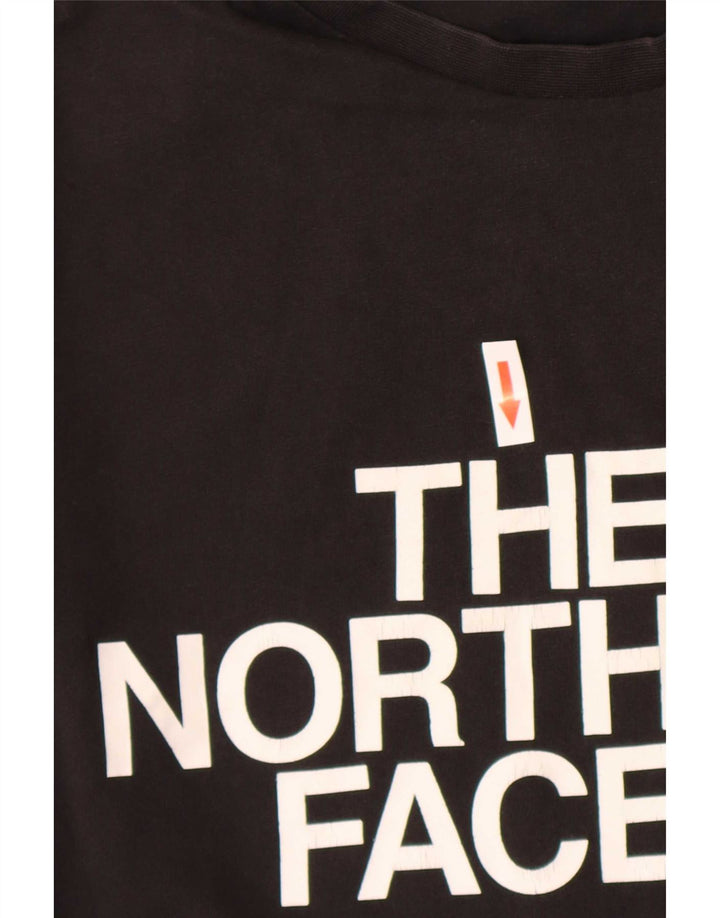 Ανδρικό γραφικό T-Shirt North Face Top Μεσαίο μαύρο βαμβακερό