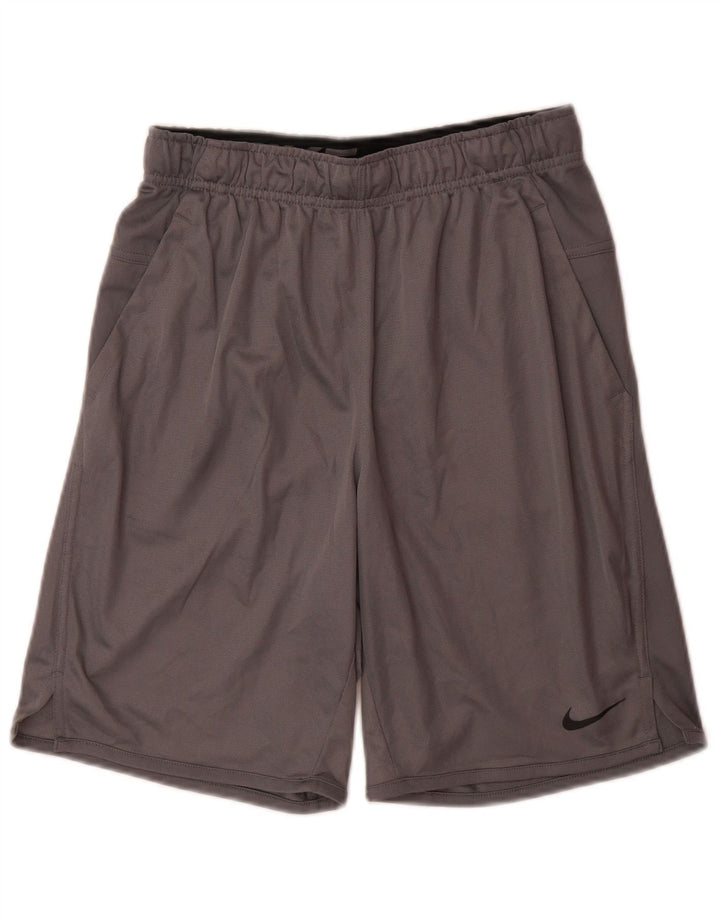 Ανδρικό αθλητικό σορτς Nike Dri Fit από μικρό γκρι πολυεστέρα