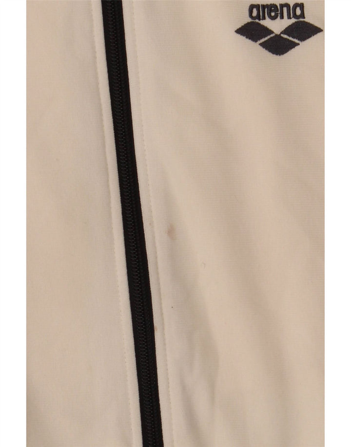 Γυναικεία αθλητική φόρμα γραφικών ARENA Top Jacket UK 12 Medium White Polyester